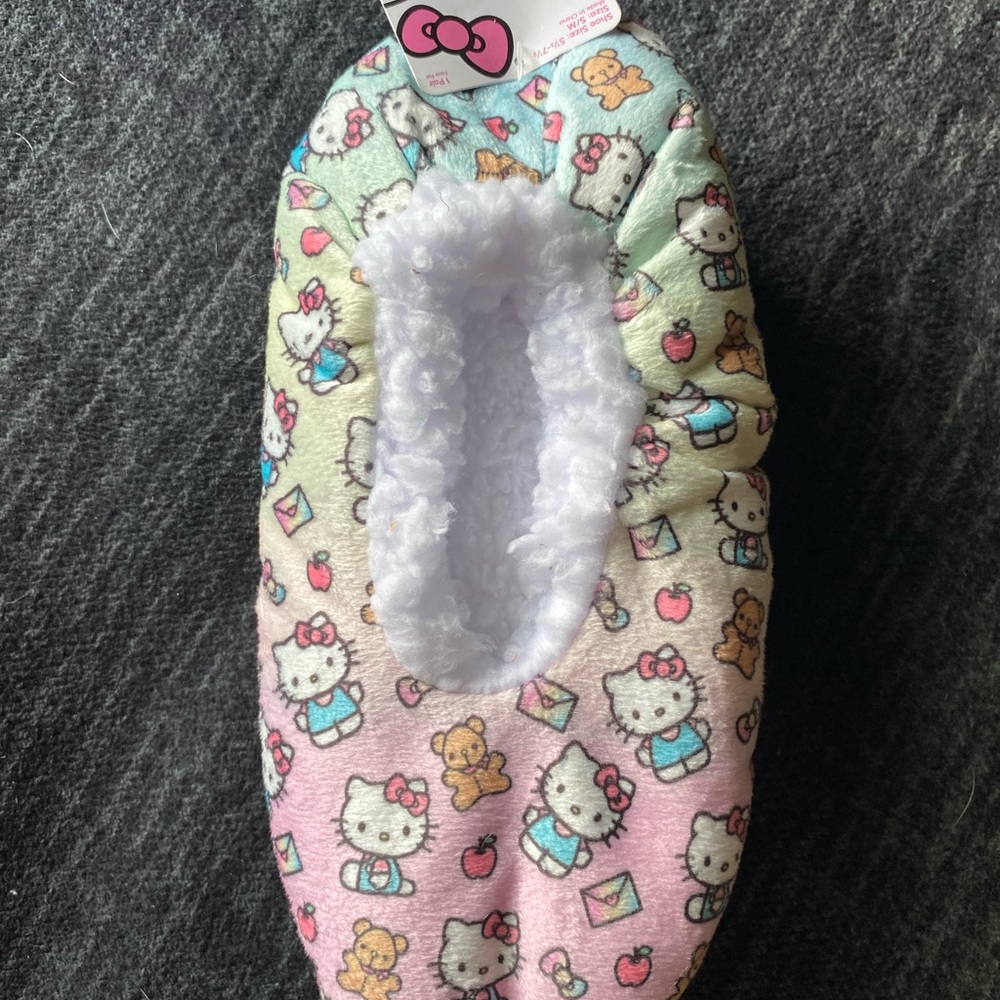 Hello Kitty Pink and Blue slipper socks